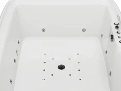 Shower & Design Bañera de hidromasaje blanca - 2 plazas - 390 L - 180 x 120 x 60 cm - VOLUTA