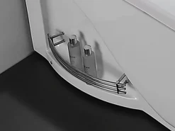 Outlet Shower & Design Bañera de hidromasaje blanca - 2 plazas - 385 L - 181 x 121 x 65 cm - Ángulo izquierdo - RAFINA Blanco