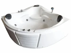 ELITESHOPPING Bañera de hidromasaje blanca 150 X 150 cm para 2 personas 6 jets - Anemone