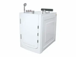 Shower & Design Bañera de hidromasaje con puerta - 1 plaza - 220L - 101,5 x 69 x 99 cm - BARUVA
