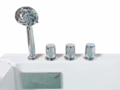 Shower & Design Bañera de hidromasaje con puerta - 1 plaza - 220L - 101,5 x 69 x 99 cm - BARUVA