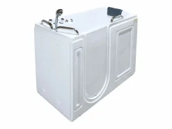 Bañera de hidromasaje con puerta - 1 plaza - 355L - 134,5 x 67,3 x 106 cm - BURAM Bañera De Hidromasaje
