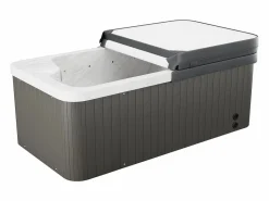 Outlet Bañera de hidromasaje de 2 plazas perlado con cubierta, 18 jets, Ancho 210 x Prof. 110 x Alt. 74 cm, motor BALBOA, TAHITI Bañera De Hidromasaje De Exterior