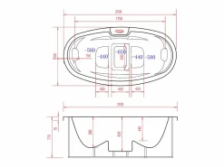 Sale Bañera de hidromasaje de 2 plazas con cubierta, 14 chorros, Ancho 210 x Prof. 110 x Alt. 74 cm, sistema BALBOA, SAMOA IV Bañera De Hidromasaje De Exterior