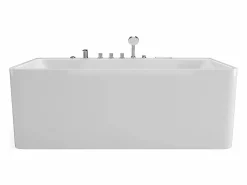 Shower & Design Bañera de hidromasaje semi-exenta , 1 plaza, 170 x 58.3 x Prof. 74 cm, KIRANA