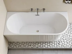 Discount Bañera de ángulo izquierdo - 201 L - 150 x 75 x 59 cm - - Acrílico - PONTICOLA Bañera Rinconera