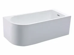 Shower & Design Bañera ducha con mampara corredera, 240 L, ángulo derecho, ANIKA