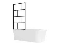 New Shower & Design Bañera ducha con mampara giratoria - 201 L - Ángulo izquierdo - PONTICOLA Blanco