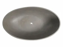 Shower & Design Bañera exenta asimétrica de cemento 160 x 97,5 x 58 cm - IVANOVO
