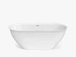 Outlet Bañera exenta blanca - 197 L - Acrílico - 160 x 80 x 58 cm - SORTINO Bañera Exenta