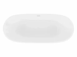 Clearance Bañera exenta blanca - 217 L - acrílico - 180 x 75 x 57 cm - SAROFA Bañera Exenta