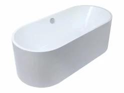 Shower & Design Bañera exenta blanca - acrílico - 170 x 75 X 58 cm - KATOUCHA