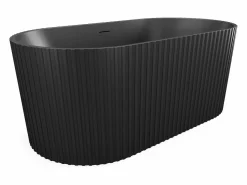 Shower & Design Bañera exenta de acrílico, mate, 220L, 150 x 75 x 58 cm, ALIENA