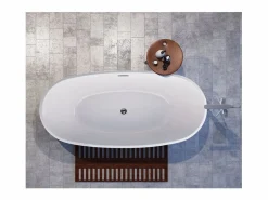 Outlet STANO Bañera exenta DENVER 150 cm Blanco