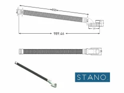 Discount STANO Bañera exenta FINDLAY Anti-Slide 149 cm Blanco
