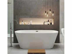 Discount STANO Bañera exenta FINDLAY Anti-Slide 160 cm Blanco