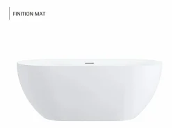 Online STANO Bañera exenta LISBON 160 cm Mate Blanco
