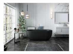 Clearance STANO Bañera exenta LISBON 170 cm Mate Negro