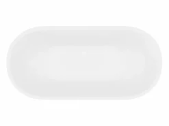Online Shower & Design Bañera exenta ovalada - 257 L - 170 x 80 x 60 cm - mate - Acrílico - BOGLIETA Blanco