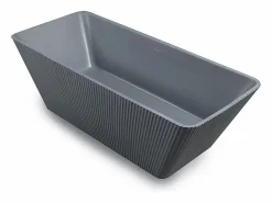 New Bañera exenta rectangular de 170x75 cm gris mate Arkoi Moon Multicolor