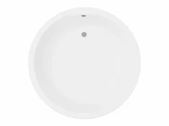 Best Shower & Design Bañera exenta redonda blanca de 165 L, 130 x 130 x 58 cm, LAGUNO Blanco