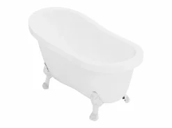 Outlet Bañera exenta retro - 200 L - 145 x 4 x 77 cm - y patas blancas - NISOS Bañera Con Patas
