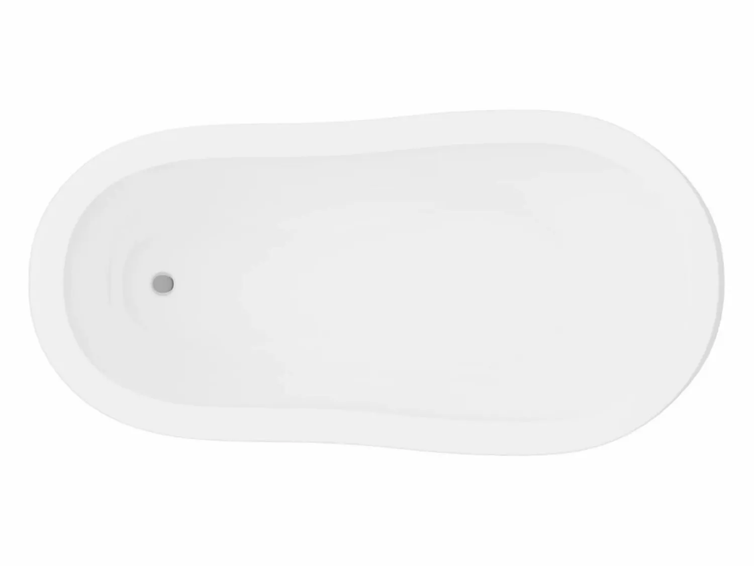 Outlet Bañera exenta retro - 200 L - 145 x 4 x 77 cm - y patas blancas - NISOS Bañera Con Patas