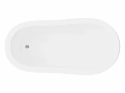 Clearance Bañera exenta retro - 200L - 145 x 74 x 77 cm - y patas doradas - NISOS Bañera Con Patas