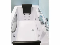 ELITESHOPPING Bañera hidromasaje blanca 180 X 90 cm Cromoterapia 16 jets - Eden