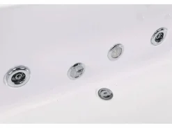 ELITESHOPPING Bañera hidromasaje blanca 180 X 90 cm Cromoterapia 16 jets - Eden
