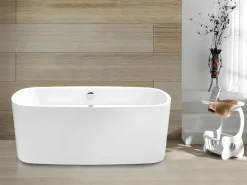 Outlet Shower & Design Bañera hidromasaje SIRGAO blanca 155L 150x75x56 cm Blanco
