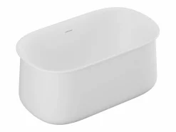 Shower & Design Bañera isla blanca mate - 130 x 74 x 60 cm - 195 L - CALDRIA