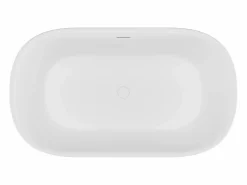 Shower & Design Bañera isla blanca mate - 130 x 74 x 60 cm - 195 L - CALDRIA