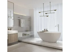 Online STANO Bañera moderna Solid Surface HELSINKI exenta 170 cm Blanco