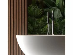Hot STANO Bañera moderna Solid Surface MALMO exenta 165 cm Blanco