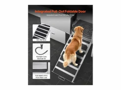 Sale Bañera para Perros SucceBuy, Animales de Compañía Acero Inoxidable 155 cm, Rampita de Puerta Derecha Higiene Y Cuidado De Mascotas