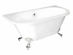 Shower & Design Bañera retro exenta con patas - 154 L - 150 x 74 x 61 cm - Acrílico - SPARUS