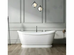 Hot ROGIER & MOTHES Bañera retro PITTSBURGH con desagüe y sifón incluido 177 cm Blanco
