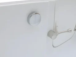 Shower & Design Bañera rinconera con puerta SERVEE - 235L - 170x76x62 cm - ángulo izquierdo - sifón
