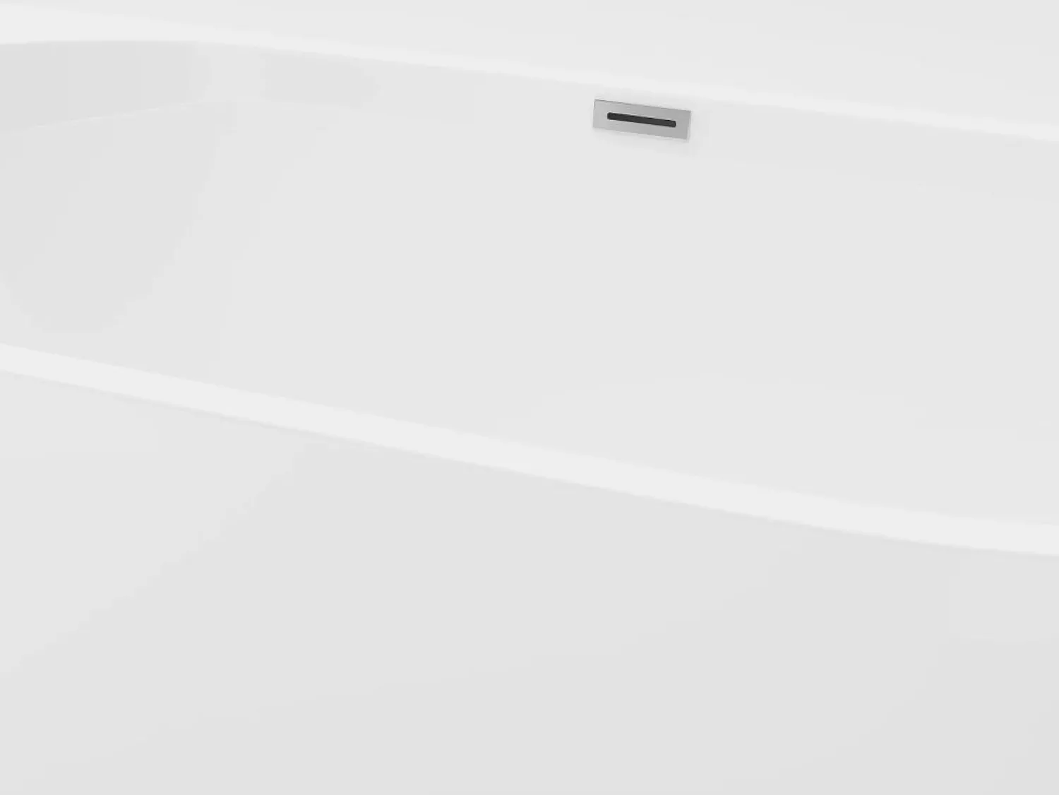 Discount Shower & Design Bañera semi exenta ovalada blanca en acrílico, 175L, 130 x 71,5 x 58 cm, DIVINA Blanco