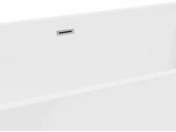 Shower & Design Bañera semi exenta rectangular blanca de 315 L, 170 x 80 x 58 cm, PIKAIA