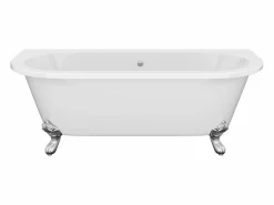 Discount Shower & Design Bañera semi-isla con patas - 190 L - 170 x 74 x 62 cm - Blanca - Acrílico - SPARUS Blanco
