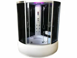 Clearance ELITESHOPPING Bañera-ducha de hidromasaje de esquina 130 x 130 cm - Aster Blanco
