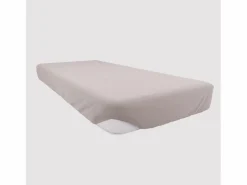 Best Soleil d'ocre Bajera ajustable de algodón 90x190 cm Lino JERSEY Beige