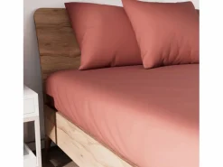 Soleil d'ocre Bajera ajustable de algodón 140x190 cm JERSEY Ladrillo
