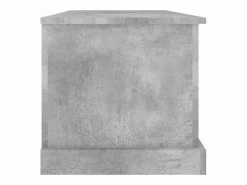 New vidaxl Baúl almacenaje madera contrachapada hormigón 70x40x38 cm Gris