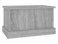vidaxl Baúl almacenaje madera contrachapada sonoma 50x30x28 cm