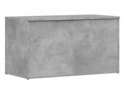 Outlet vidaxl Baúl almacenaje madera contrachapada hormigón 84x42x46 cm Gris