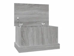 Discount Baúl almacenaje madera contrachapada sonoma 50x30x28 cm ES666404 Gris