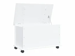 vidaxl Baúl almacenaje ruedas ALTA madera maciza 73x39,5x43 cm